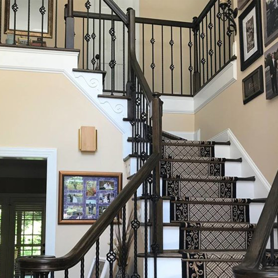 iron stair case